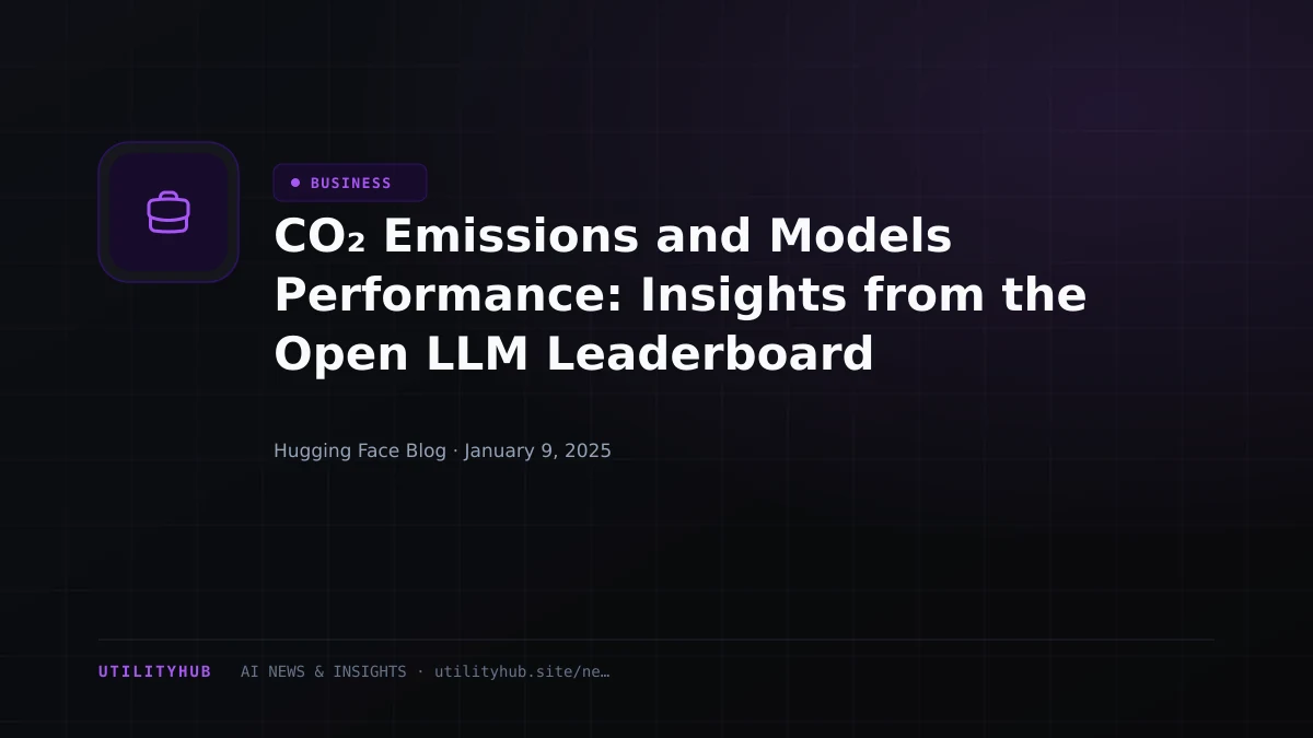 Visual reporting for CO₂ Emissions and Models Performance: Insights from the Open LLM Leaderboard