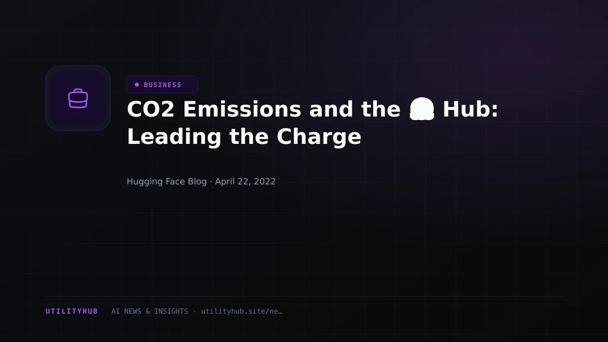 Visual reporting for CO2 Emissions and the 🤗 Hub: Leading the Charge