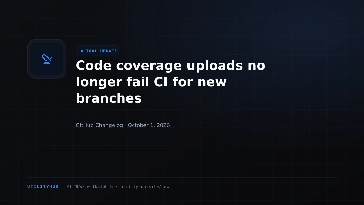 Code coverage uploads no longer fail CI for new branches