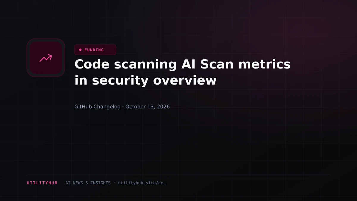 Visual reporting for Code scanning AI Scan metrics in security overview