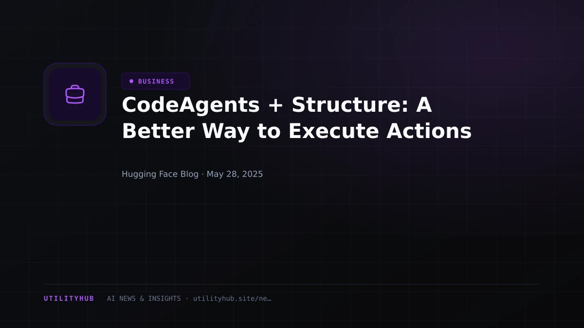 Visual reporting for CodeAgents + Structure: A Better Way to Execute Actions
