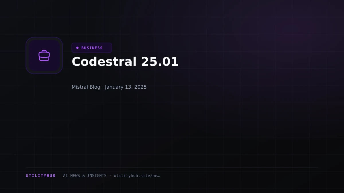 Visual reporting for Codestral 25.01