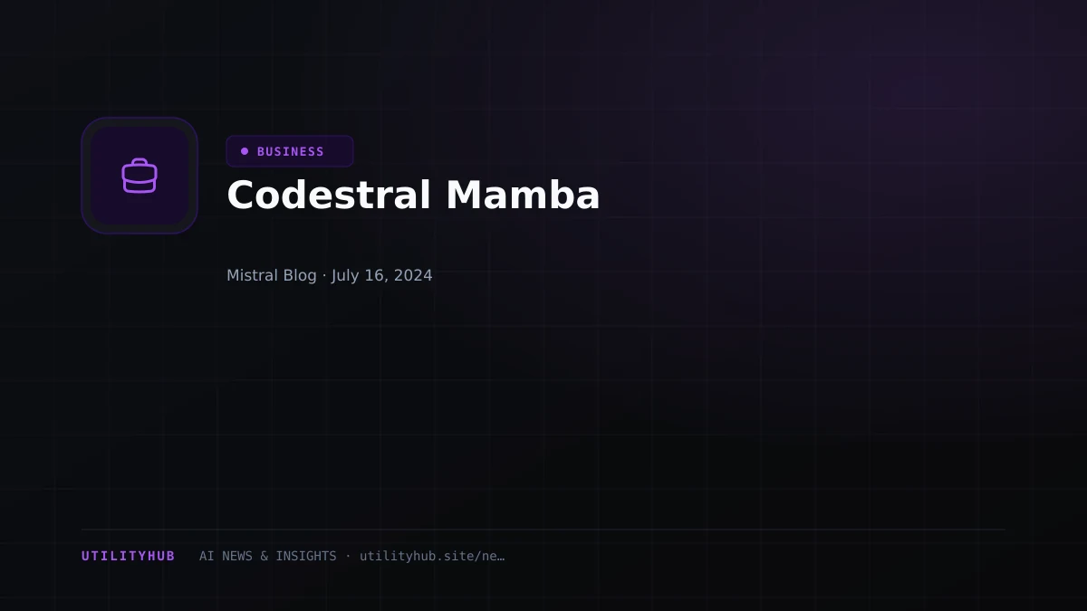 Visual reporting for Codestral Mamba