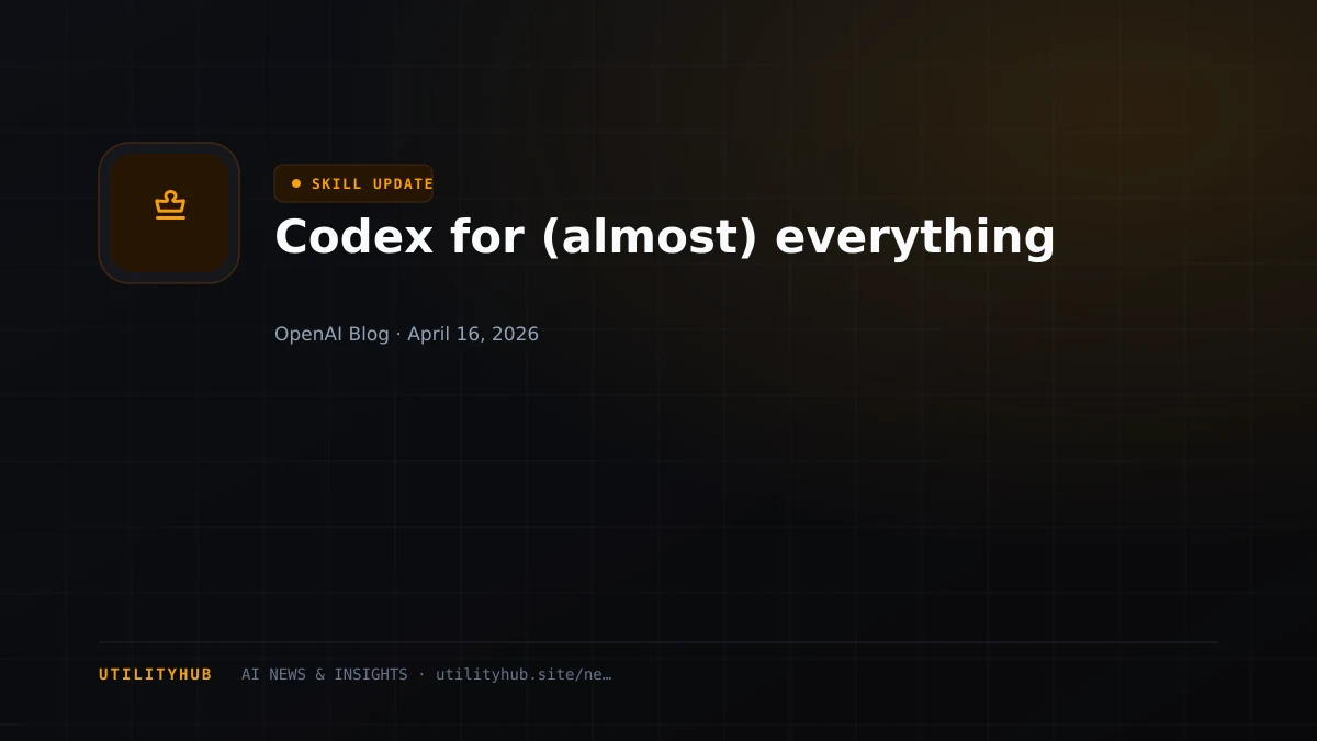 Visual for Codex for (almost) everything