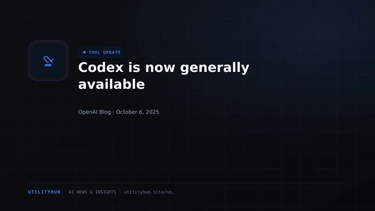 Visual for Codex is now generally available