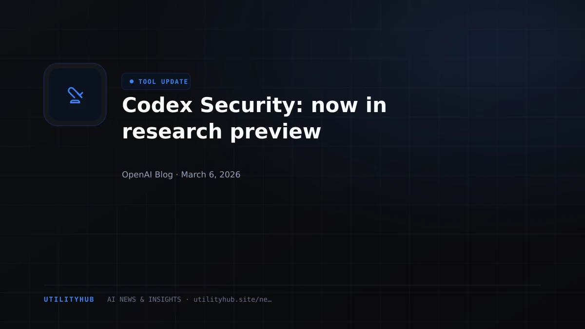 Visual for Codex Security: now in research preview