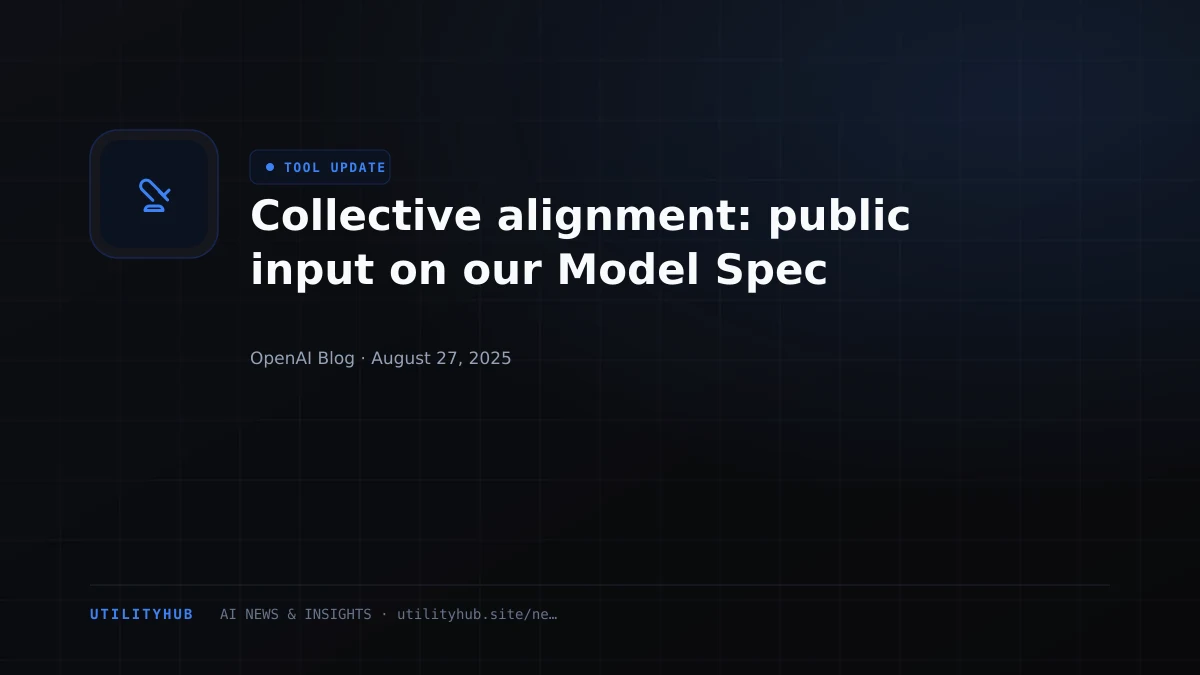 Visual for Collective alignment: public input on our Model Spec