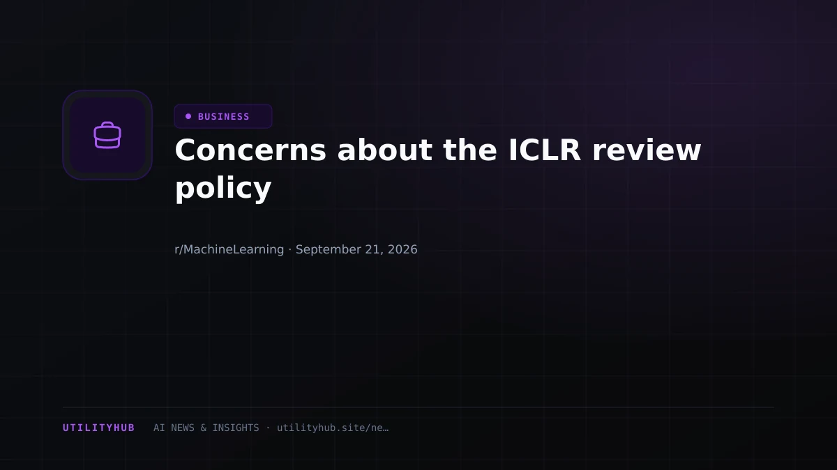 Visual for Concerns about the ICLR review policy