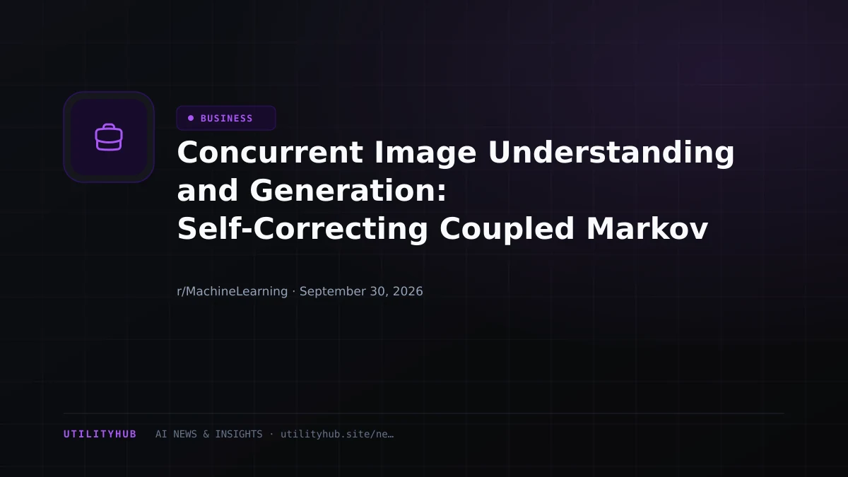 Visual reporting for Concurrent Image Understanding and Generation: Self-Correcting Coupled Markov Jump Processes