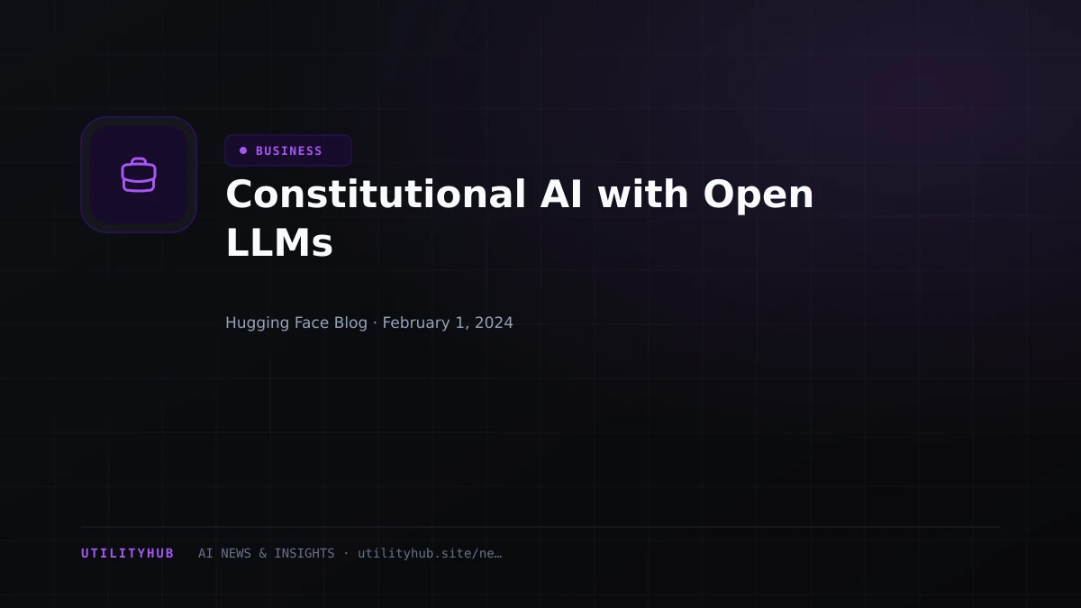 Visual reporting for Constitutional AI with Open LLMs