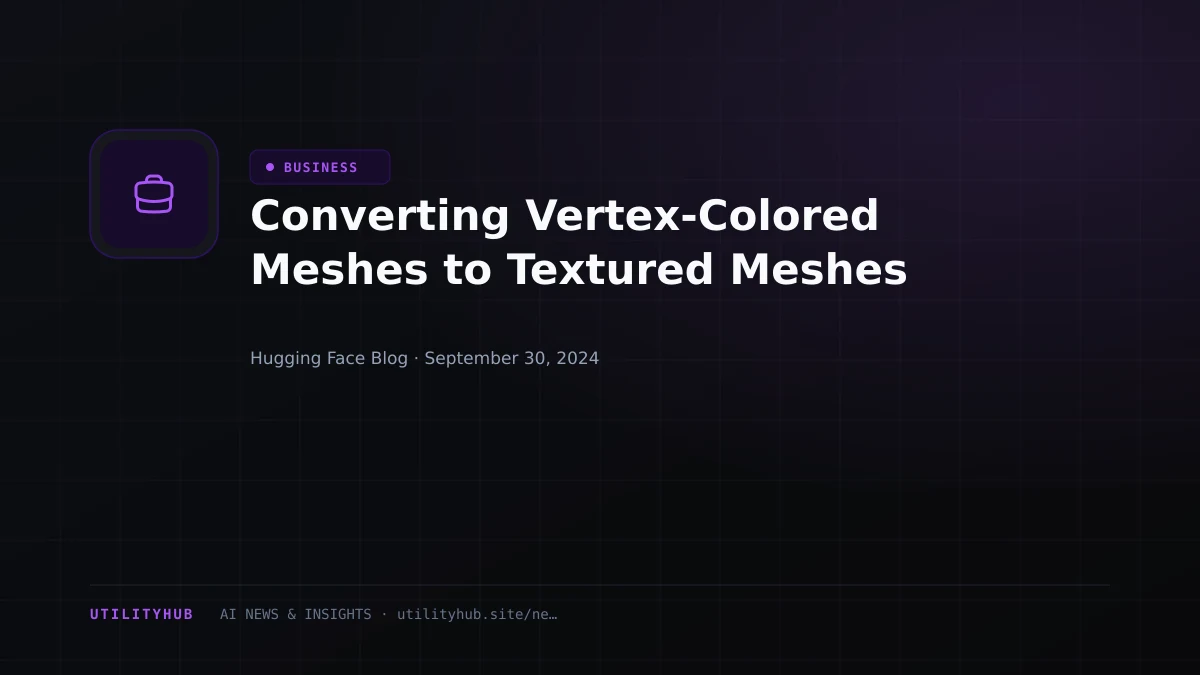 Visual reporting for Converting Vertex-Colored Meshes to Textured Meshes