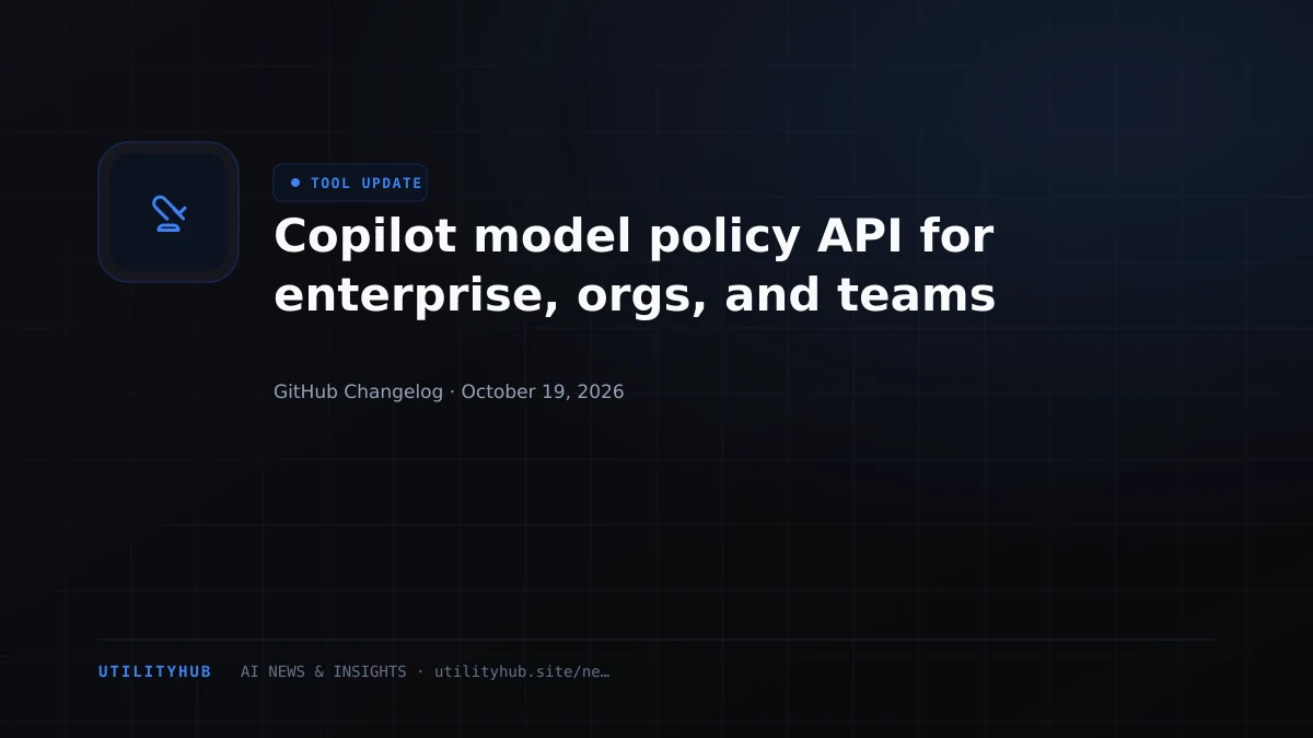 Visual reporting for Copilot model policy API for enterprise, orgs, and teams