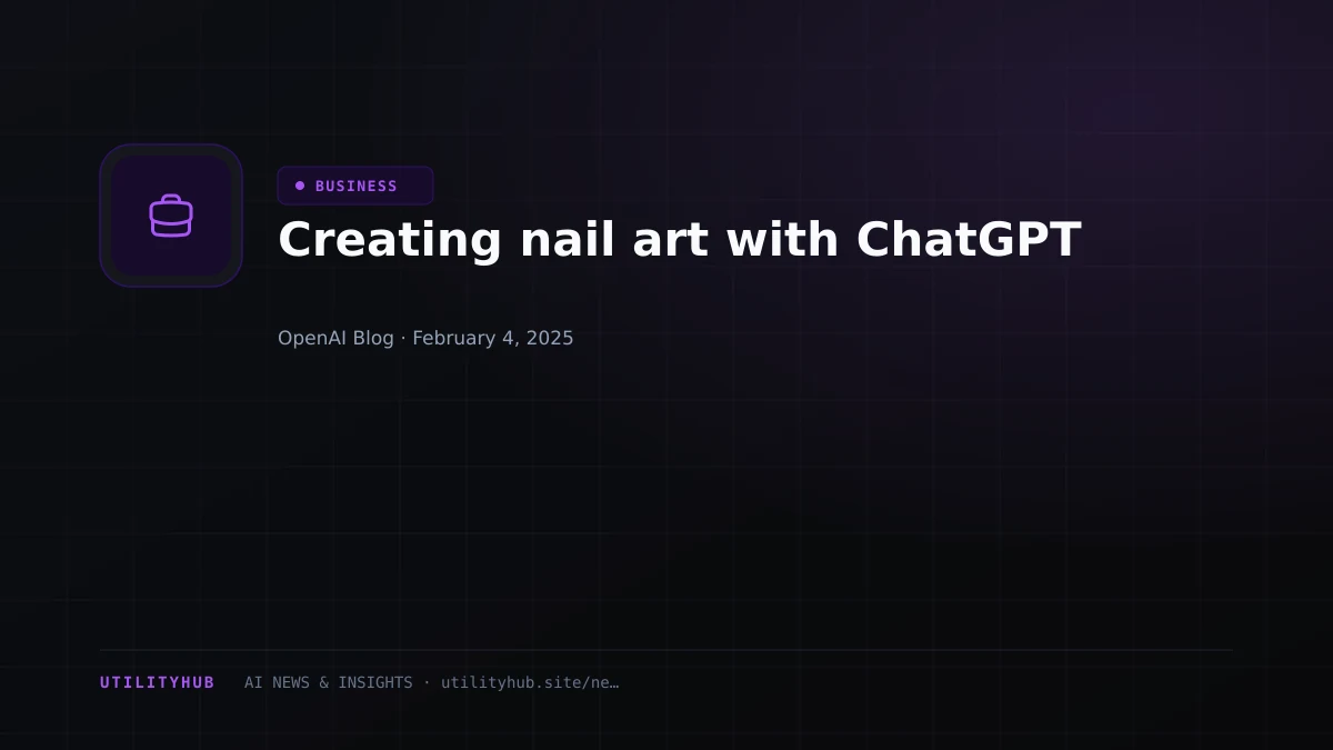 Visual reporting for Creating nail art with ChatGPT