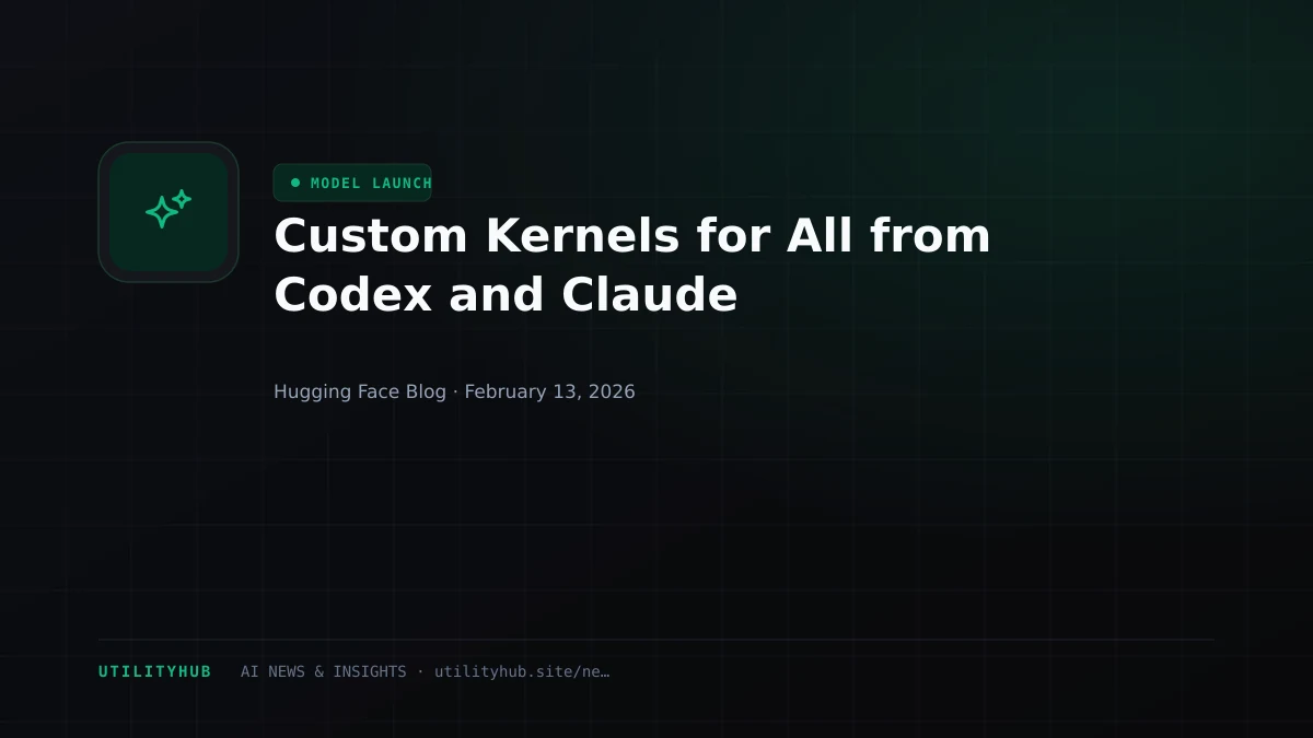 Visual for Custom Kernels for All from Codex and Claude