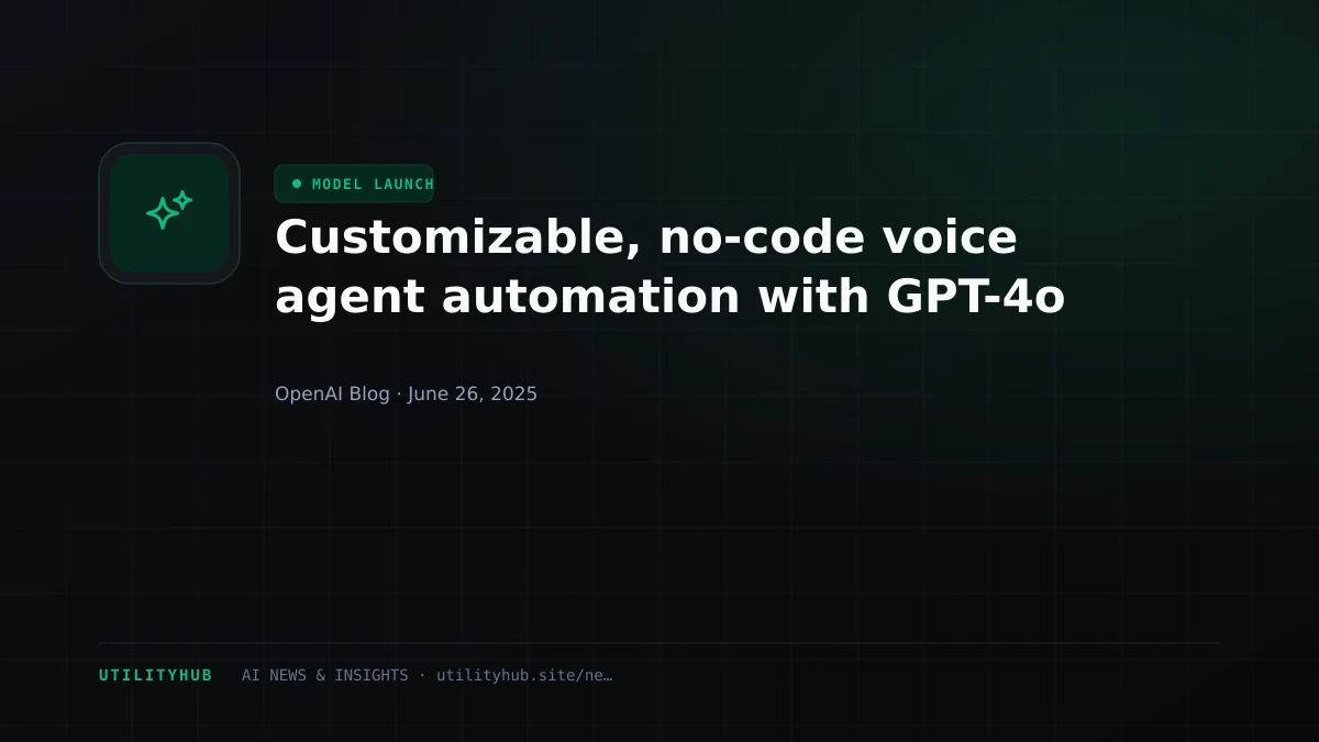 Visual reporting for Customizable, no-code voice agent automation with GPT-4o