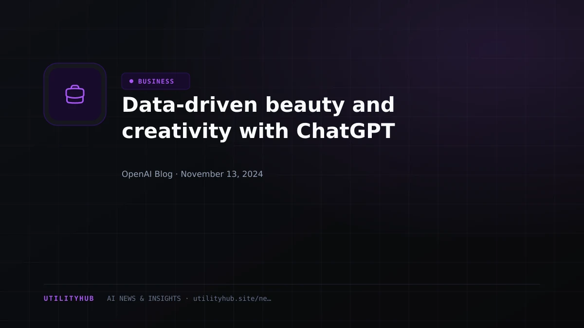Visual reporting for Data-driven beauty and creativity with ChatGPT