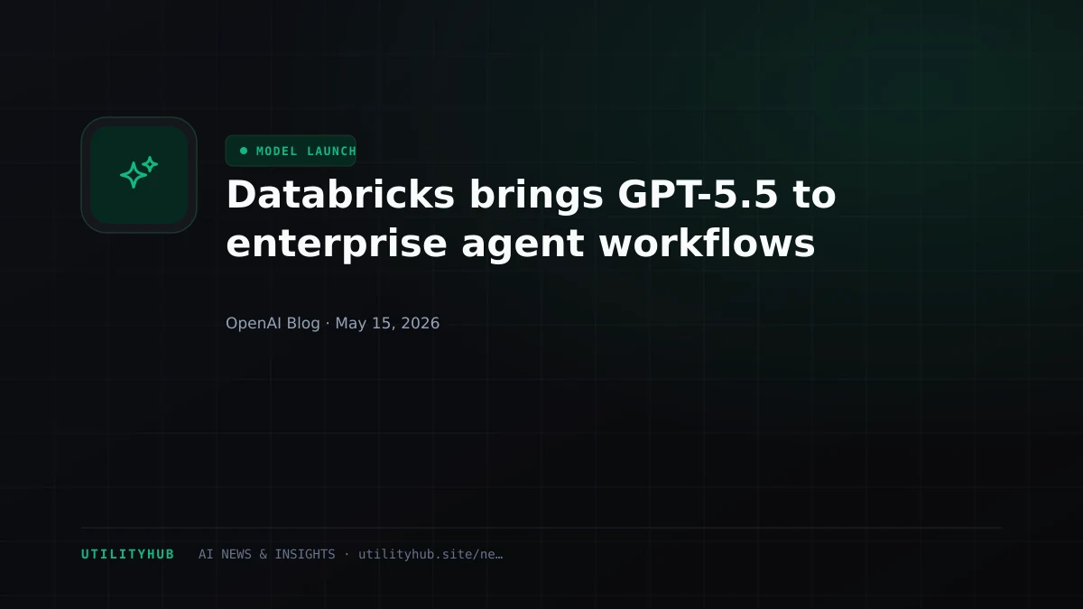 Visual for Databricks brings GPT-5.5 to enterprise agent workflows