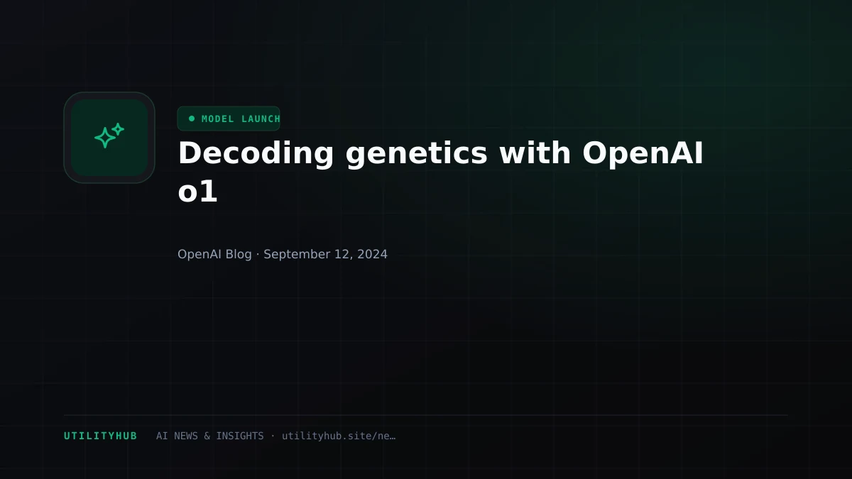 Visual reporting for Decoding genetics with OpenAI o1