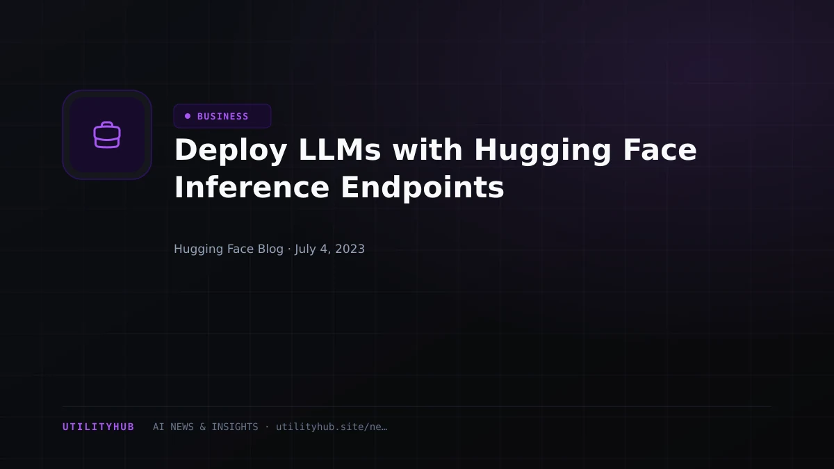 Visual reporting for Deploy LLMs with Hugging Face Inference Endpoints