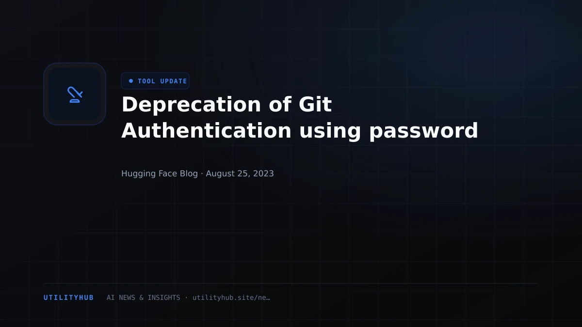 Visual reporting for Deprecation of Git Authentication using password