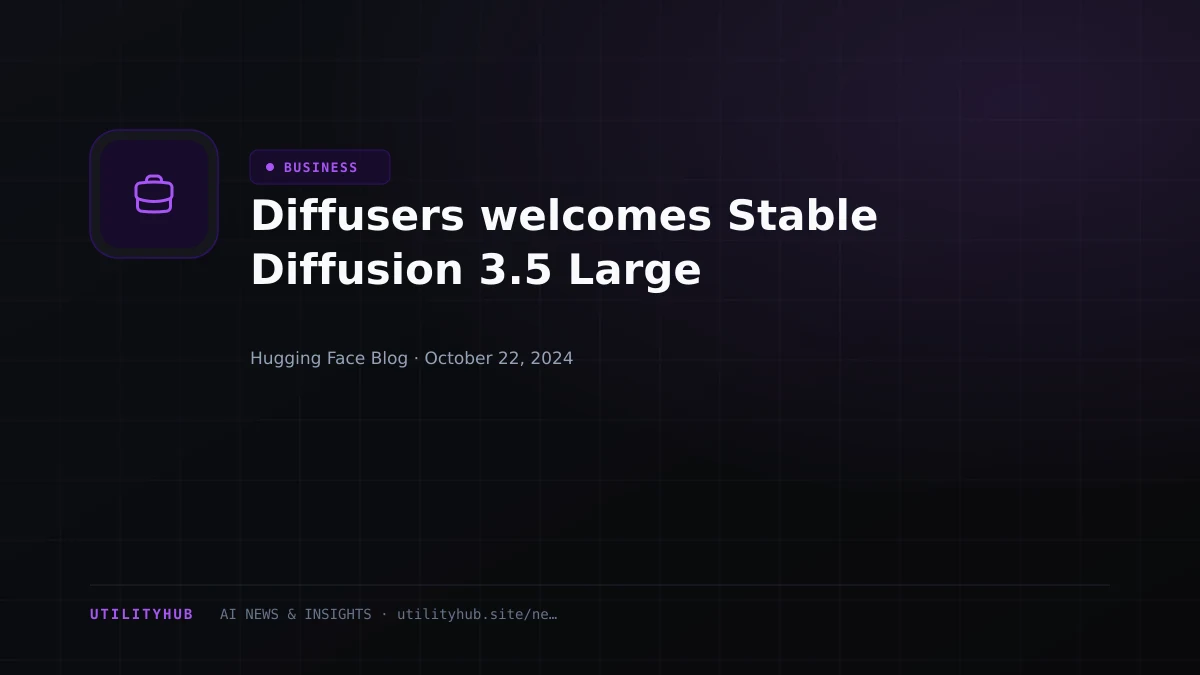 Visual reporting for Diffusers welcomes Stable Diffusion 3.5 Large