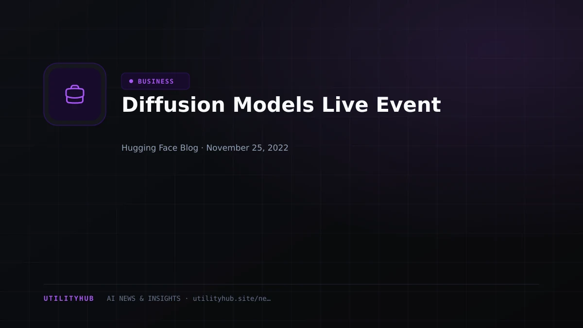 Visual reporting for Diffusion Models Live Event