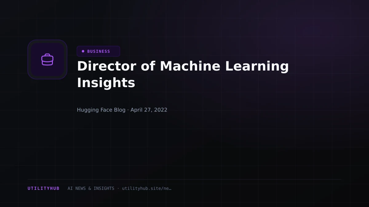 Visual reporting for Director of Machine Learning Insights