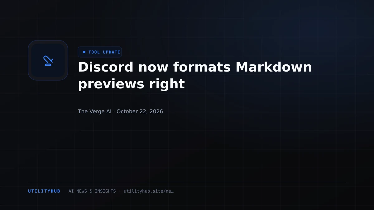 Discord now formats Markdown previews right