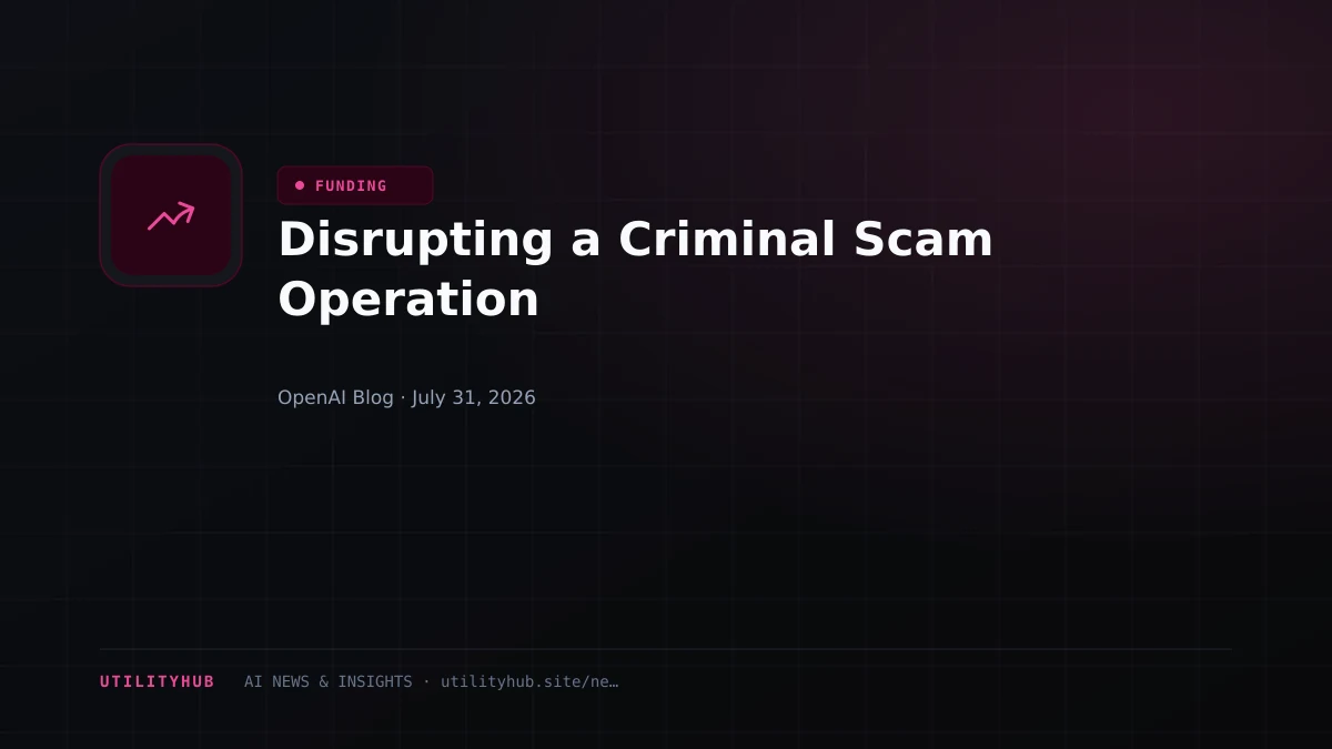 Visual for Disrupting a Criminal Scam Operation