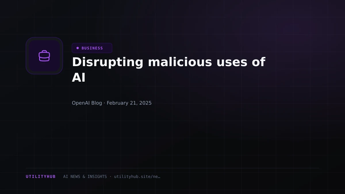 Visual reporting for Disrupting malicious uses of AI