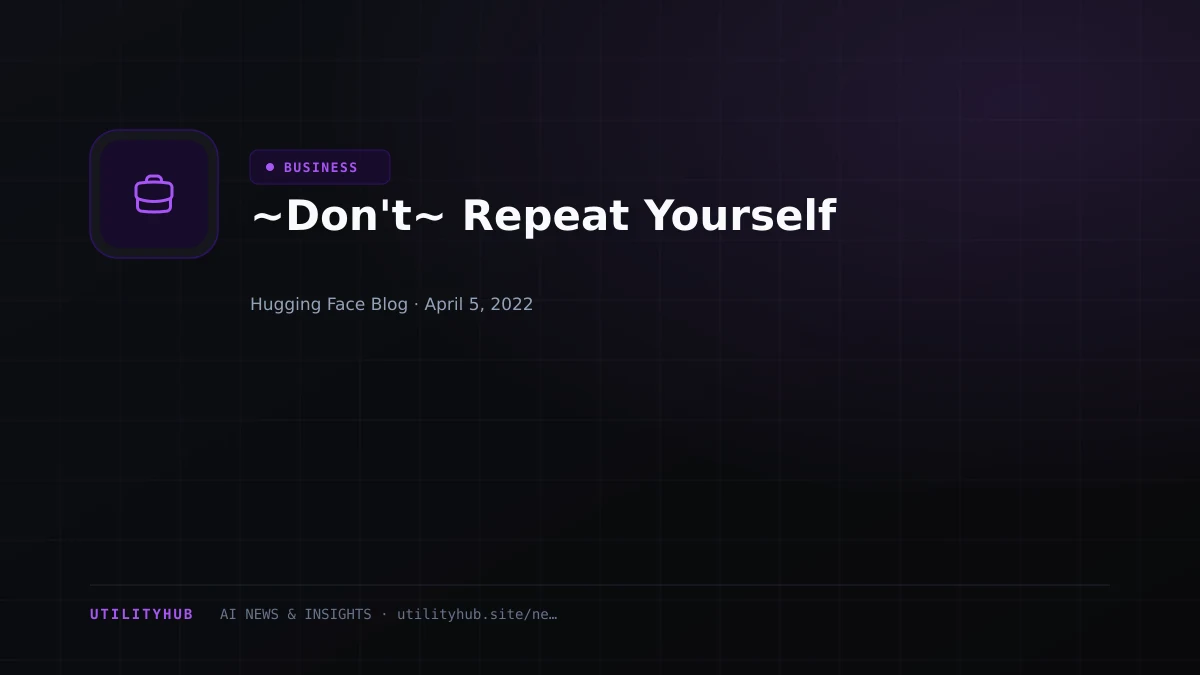 Visual reporting for ~Don't~ Repeat Yourself