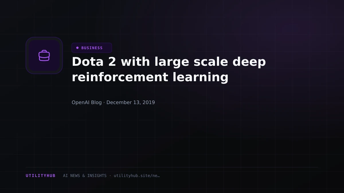 Visual reporting for Dota 2 with large scale deep reinforcement learning