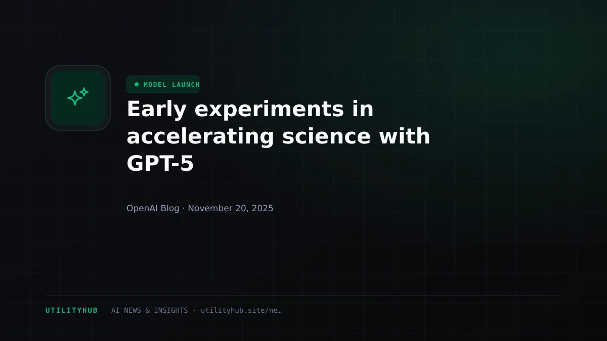Visual for Early experiments in accelerating science with GPT-5