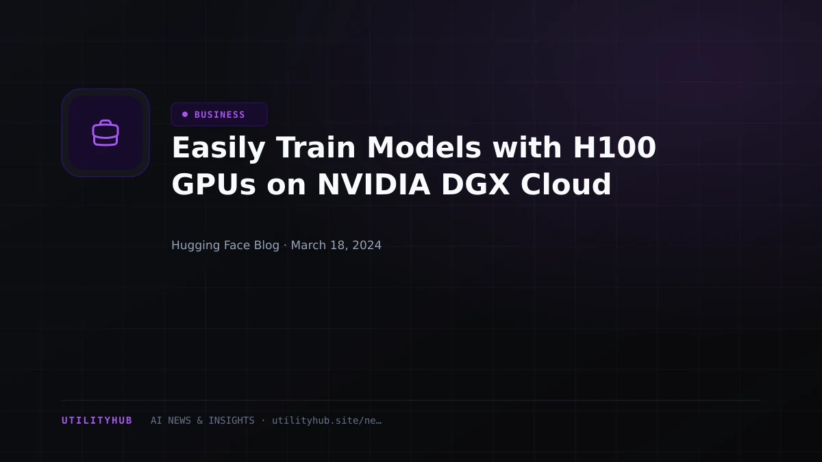 Visual reporting for Easily Train Models with H100 GPUs on NVIDIA DGX Cloud