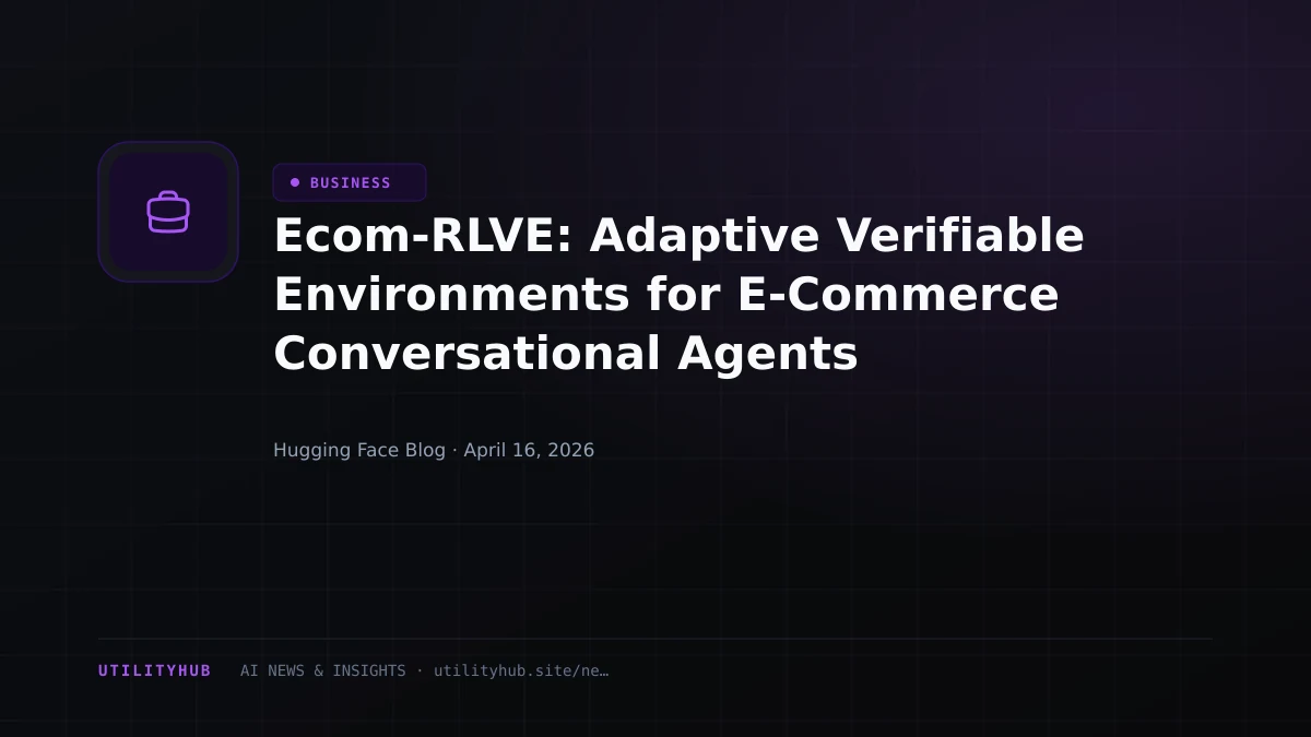 Visual for Ecom-RLVE: Adaptive Verifiable Environments for E-Commerce Conversational Agents