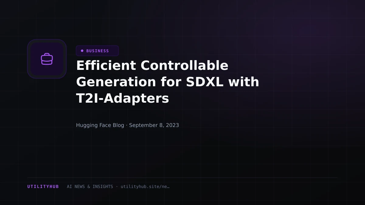 Visual reporting for Efficient Controllable Generation for SDXL with T2I-Adapters