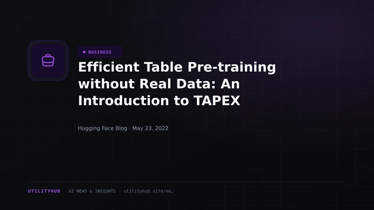 Visual reporting for Efficient Table Pre-training without Real Data: An Introduction to TAPEX