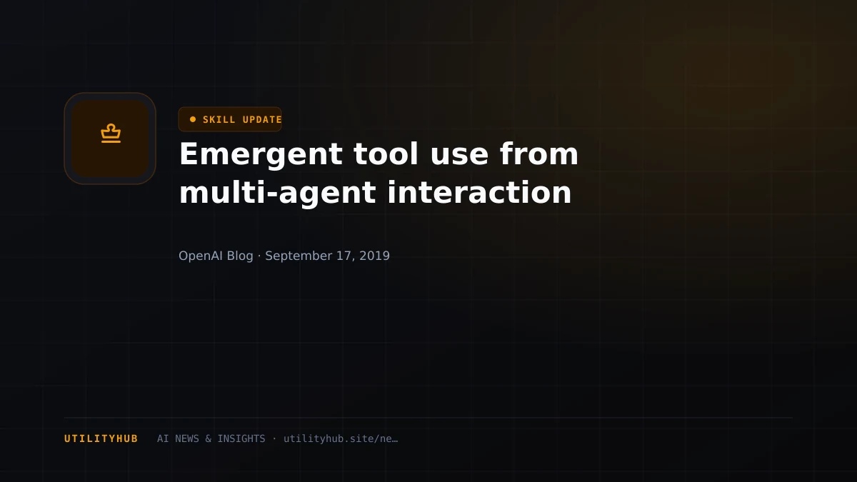Visual reporting for Emergent tool use from multi-agent interaction