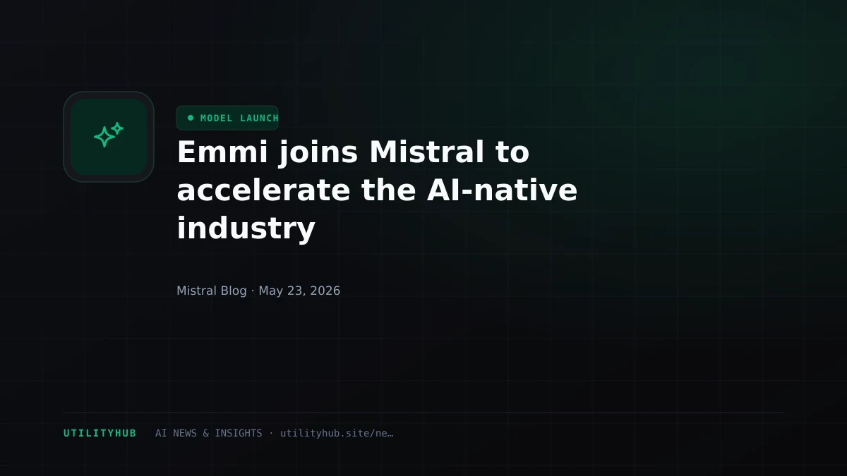 Visual for Emmi joins Mistral to accelerate the AI-native industry