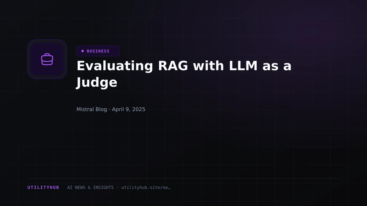 Visual reporting for Evaluating RAG with LLM as a Judge
