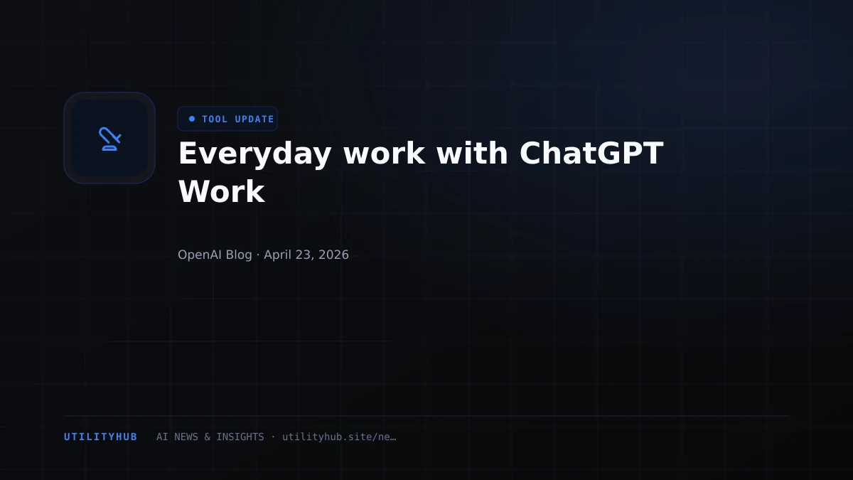 Visual for Everyday work with ChatGPT Work