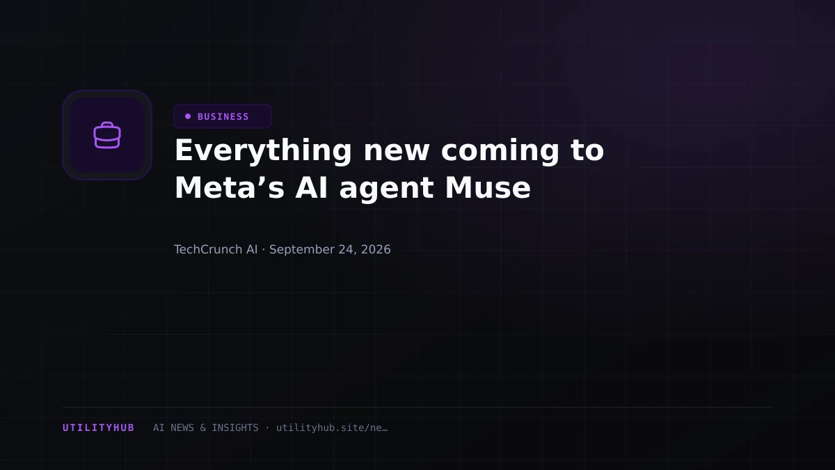 Everything new coming to Meta’s AI agent Muse