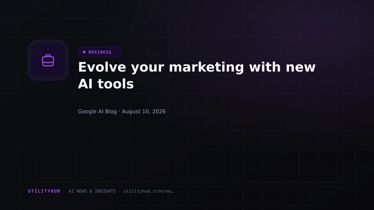 Visual for Evolve your marketing with new AI tools