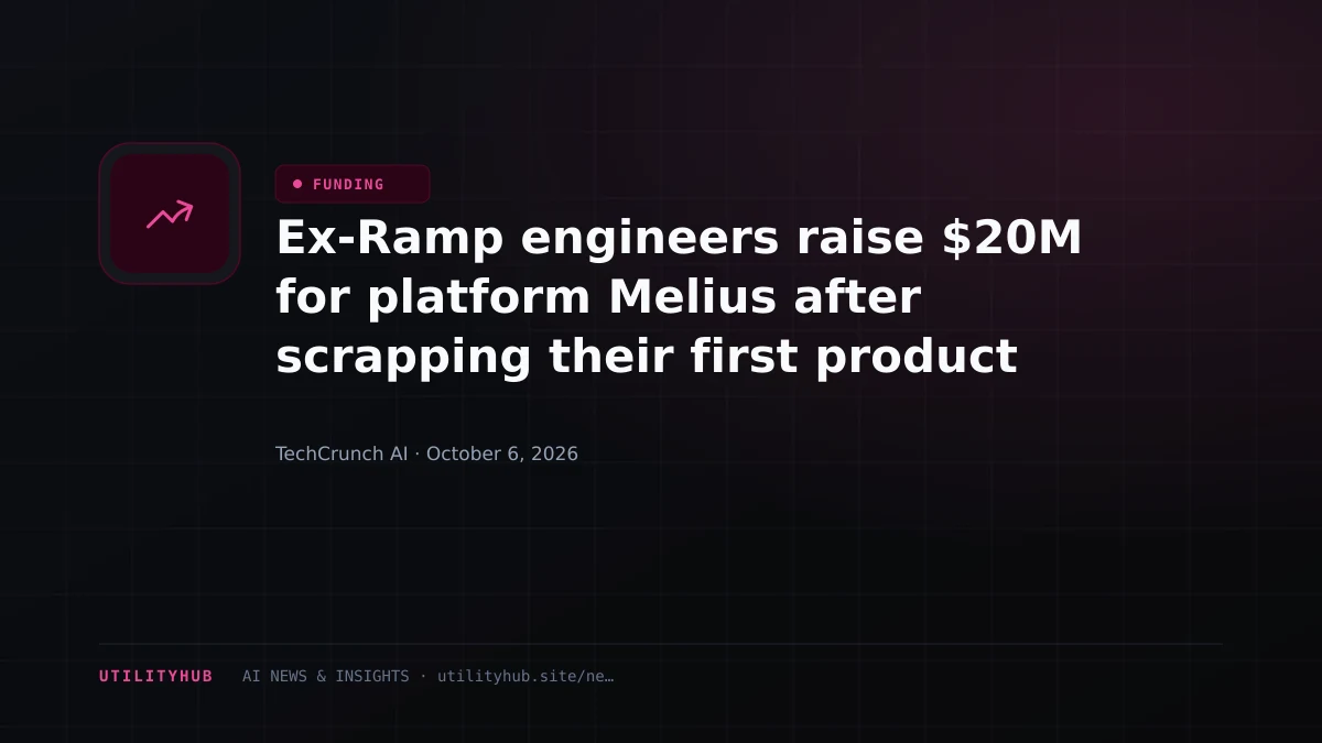 Ex-Ramp engineers raise $20M for platform Melius after scrapping their first product