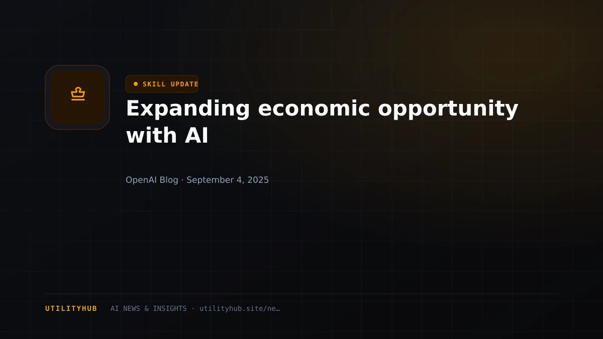 Visual for Expanding economic opportunity with AI