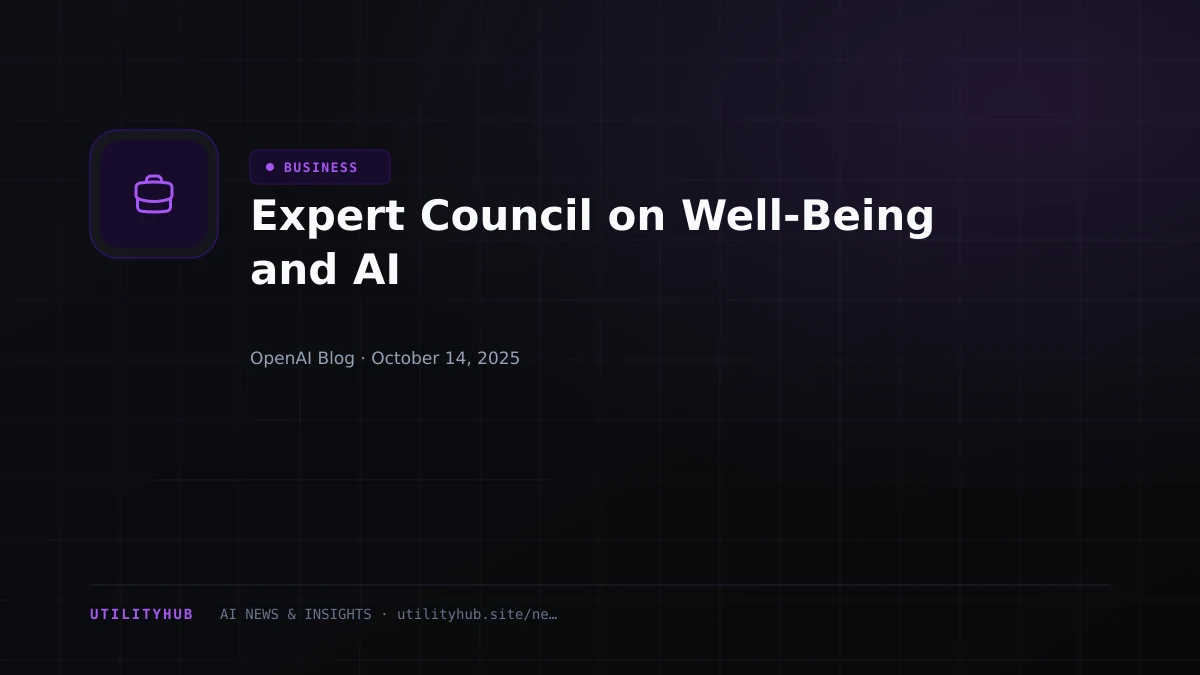 Visual for Expert Council on Well-Being and AI