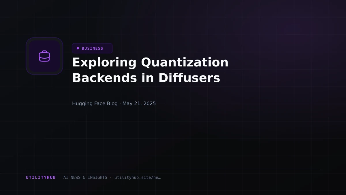 Visual reporting for Exploring Quantization Backends in Diffusers