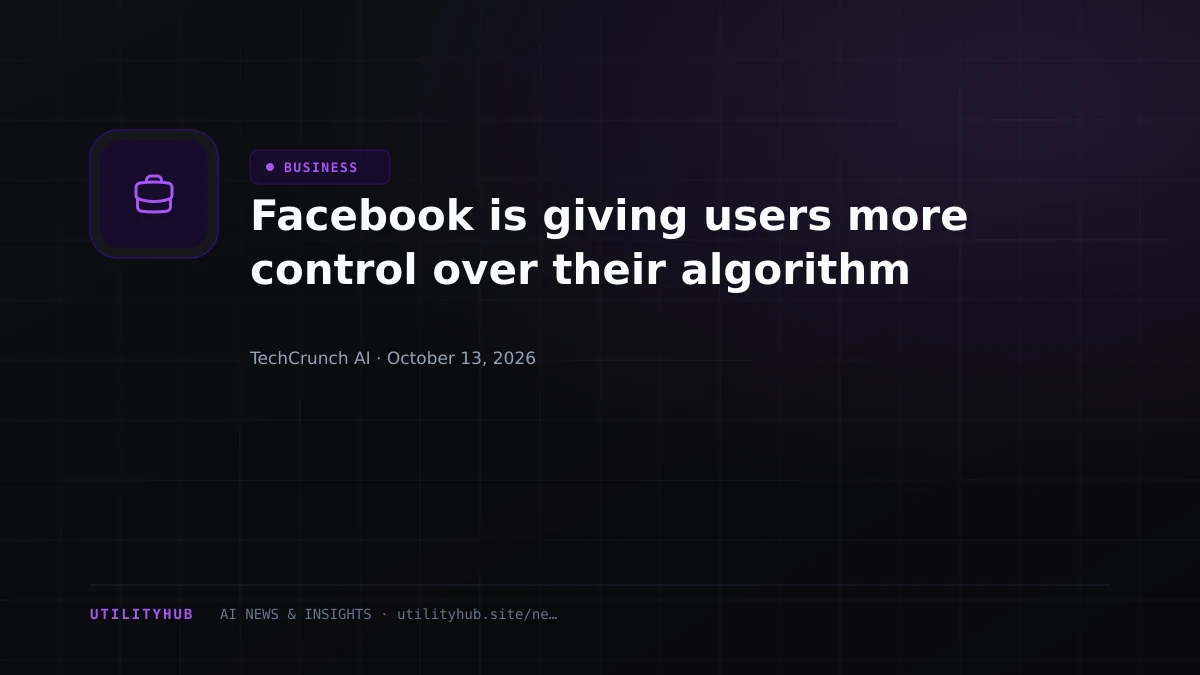 Visual reporting for Facebook is giving users more control over their algorithm