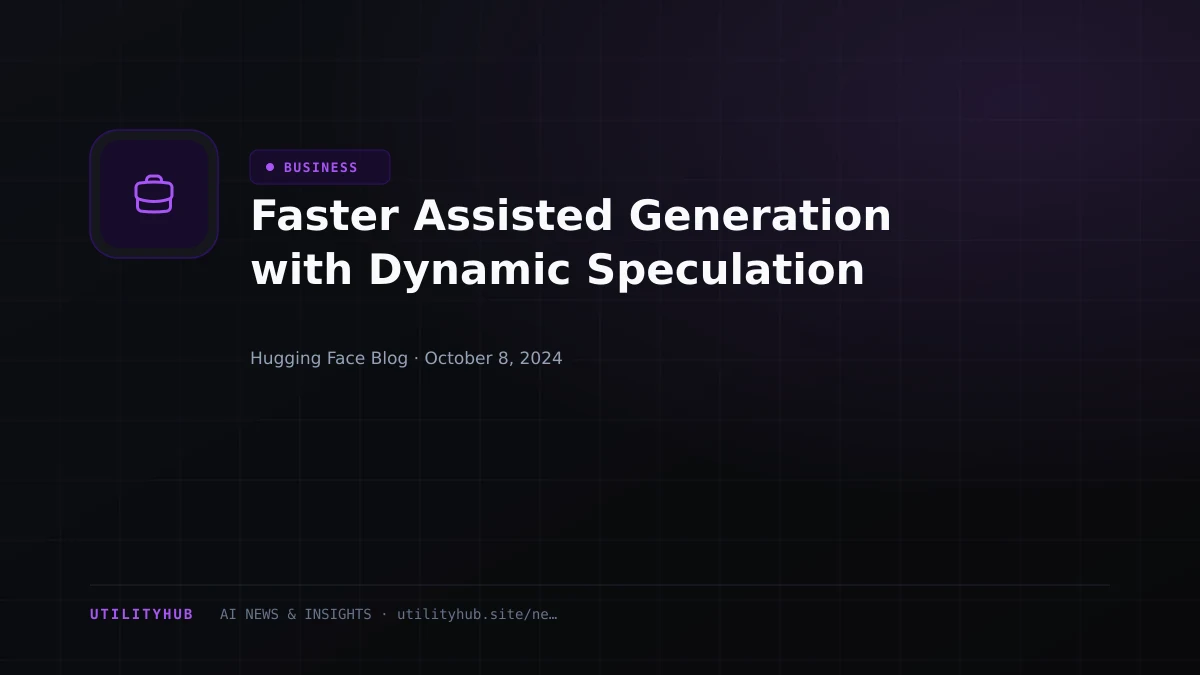 Visual reporting for Faster Assisted Generation with Dynamic Speculation