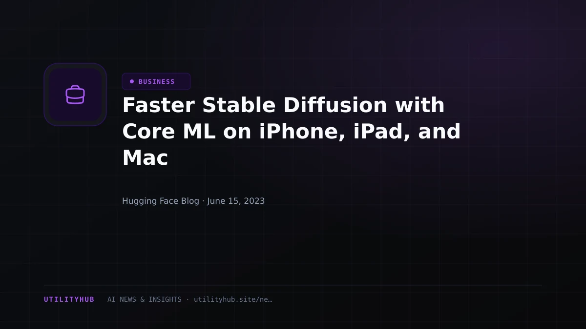 Visual reporting for Faster Stable Diffusion with Core ML on iPhone, iPad, and Mac